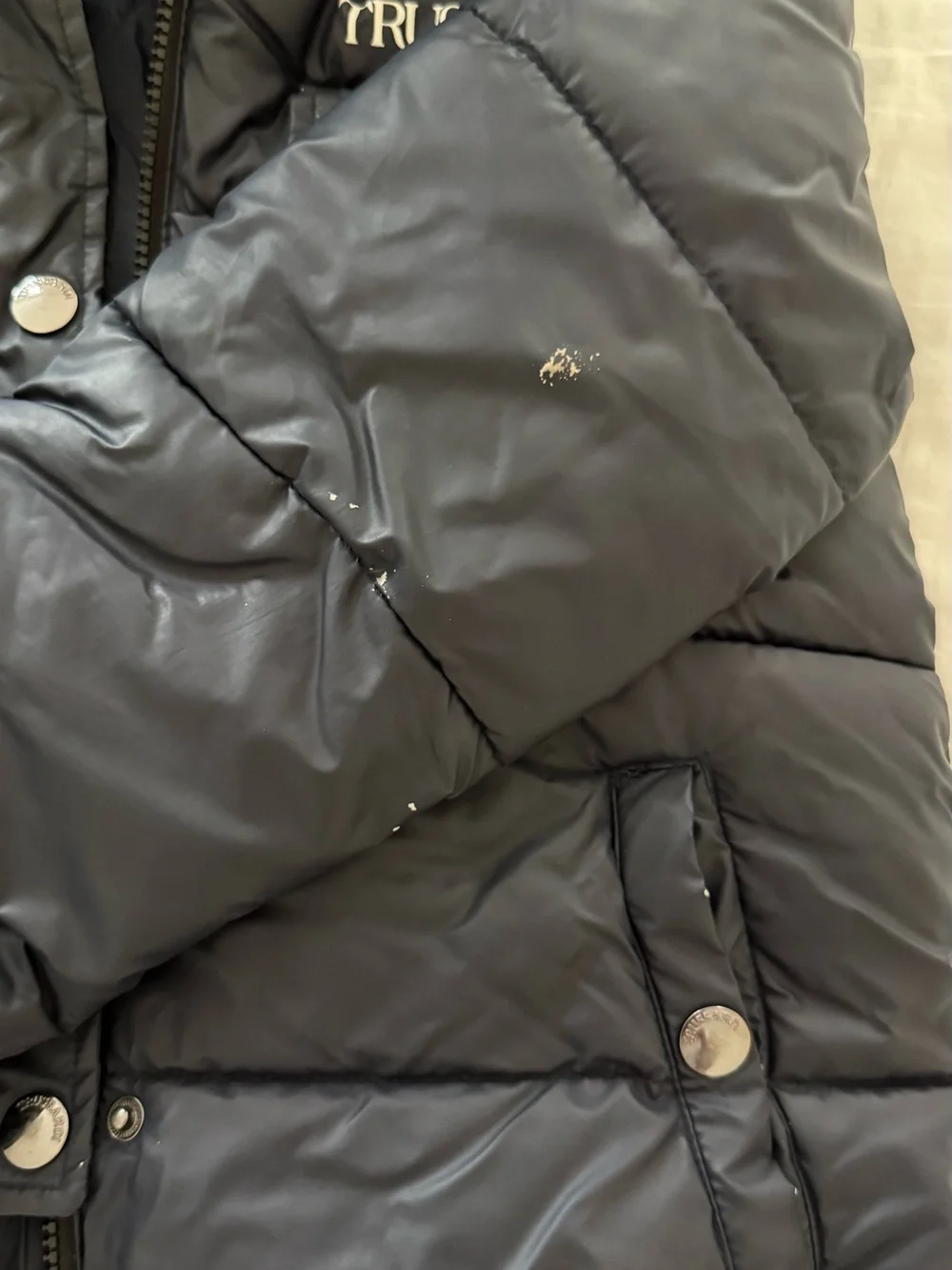 Trussardi Kids Black Hooded Puffer Coat